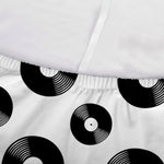 White And Black Vinyl Pattern Print Sofa Cover