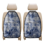 White And Blue Acid Wash Tie Dye Print Car Seat Organizers