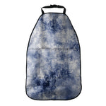 White And Blue Acid Wash Tie Dye Print Car Seat Organizers