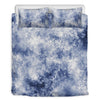 White And Blue Acid Wash Tie Dye Print Duvet Cover Bedding Set