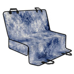 White And Blue Acid Wash Tie Dye Print Pet Car Back Seat Cover
