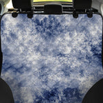 White And Blue Acid Wash Tie Dye Print Pet Car Back Seat Cover
