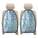 White And Blue Cow Print Car Seat Organizers