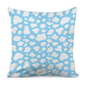 White And Blue Cow Print Pillow Cover