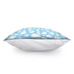 White And Blue Cow Print Pillow Cover