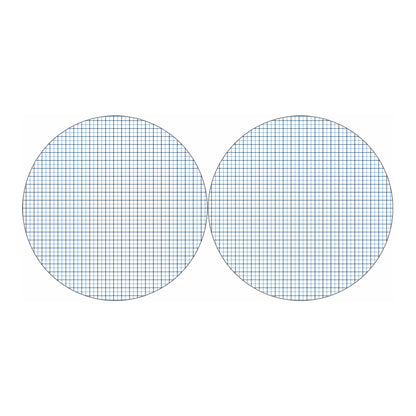 White And Blue Tattersall Pattern Print Car Coasters