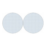 White And Blue Tattersall Pattern Print Car Coasters