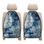 White And Blue Tie Dye Print Car Seat Organizers