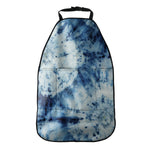 White And Blue Tie Dye Print Car Seat Organizers