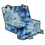 White And Blue Tie Dye Print Pet Car Back Seat Cover