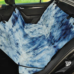 White And Blue Tie Dye Print Pet Car Back Seat Cover