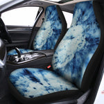 White And Blue Tie Dye Print Universal Fit Car Seat Covers