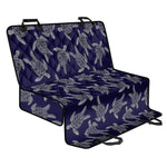 White And Blue Turtle Pattern Print Pet Car Back Seat Cover