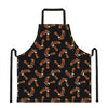 White And Brown Eagle Pattern Print Apron