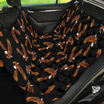 White And Brown Eagle Pattern Print Pet Car Back Seat Cover