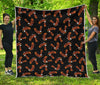 White And Brown Eagle Pattern Print Quilt