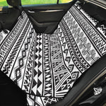 White And Grey Aztec Pattern Print Pet Car Back Seat Cover