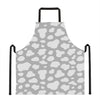 White And Grey Cow Print Apron