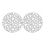 White And Grey Cow Print Car Coasters