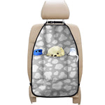 White And Grey Cow Print Car Seat Organizers