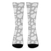 White And Grey Cow Print Crew Socks