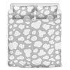 White And Grey Cow Print Duvet Cover Bedding Set