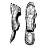 White And Grey Cow Print Muay Thai Shin Guard
