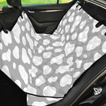 White And Grey Cow Print Pet Car Back Seat Cover