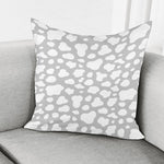 White And Grey Cow Print Pillow Cover