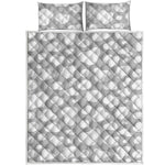 White And Grey Cow Print Quilt Bed Set