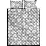 White And Grey Cow Print Quilt Bed Set