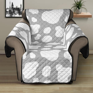 White And Grey Cow Print Recliner Protector