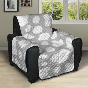 White And Grey Cow Print Recliner Protector