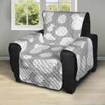 White And Grey Cow Print Recliner Protector