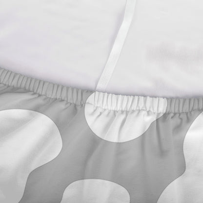 White And Grey Cow Print Sofa Cover