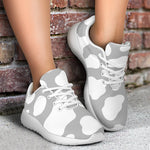 White And Grey Cow Print Sport Shoes GearFrost