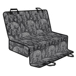 White And Grey Indian Elephant Print Pet Car Back Seat Cover