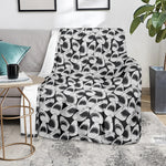 White And Grey Shark Pattern Print Blanket