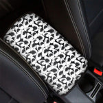 White And Grey Shark Pattern Print Car Center Console Cover