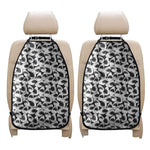 White And Grey Shark Pattern Print Car Seat Organizers