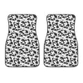 White And Grey Shark Pattern Print Front Car Floor Mats