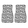 White And Grey Shark Pattern Print Front Car Floor Mats