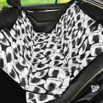 White And Grey Shark Pattern Print Pet Car Back Seat Cover