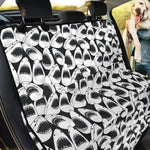 White And Grey Shark Pattern Print Pet Car Back Seat Cover