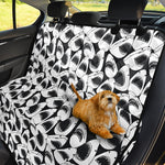 White And Grey Shark Pattern Print Pet Car Back Seat Cover