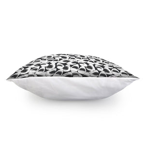 White And Grey Shark Pattern Print Pillow Cover