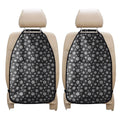 White And Grey Snowflake Pattern Print Car Seat Organizers