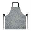 White And Grey Western Floral Print Apron