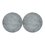 White And Grey Western Floral Print Car Coasters