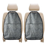 White And Grey Western Floral Print Car Seat Organizers